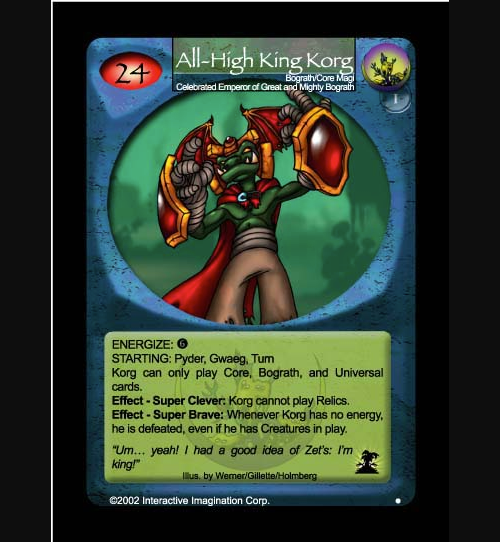 All-High King Korg - Bograth